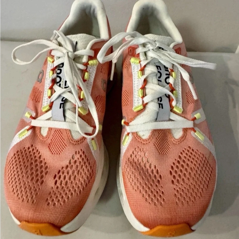 On CloudEclipse Flame Ivory Women’s Running shoes Size 8 - Picture 3 of 11